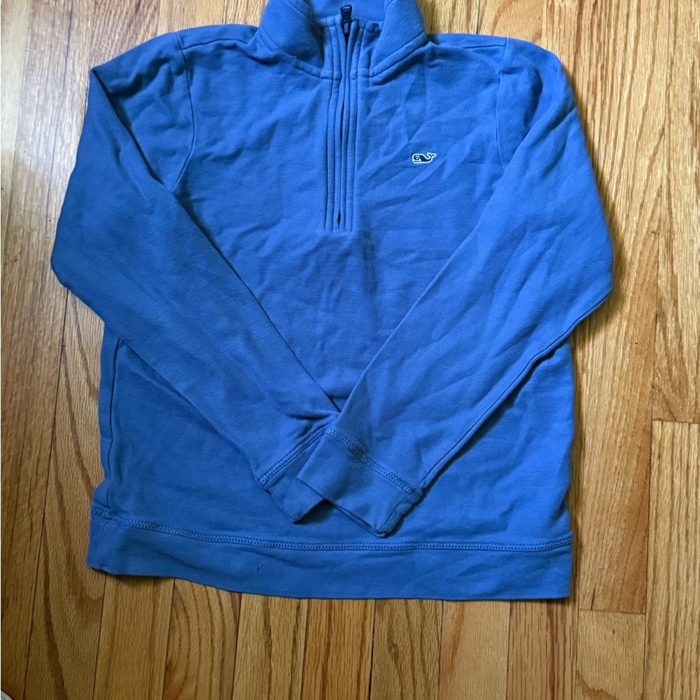 Blue Quarter-Zip Pullover